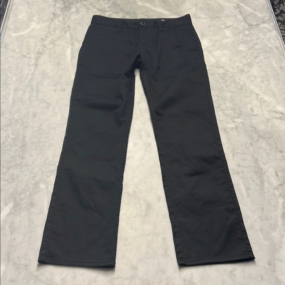 Volcom true to this black chino pants. Boys 26 12Y
